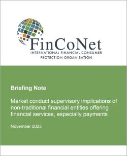 FinCoNet SC3 Briefing Note Non traditional entities bijou