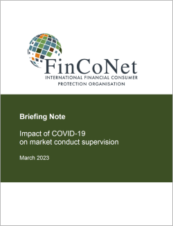 FinCoNet SC4 Briefing Note - Covid impact on market conduct supervision bijou